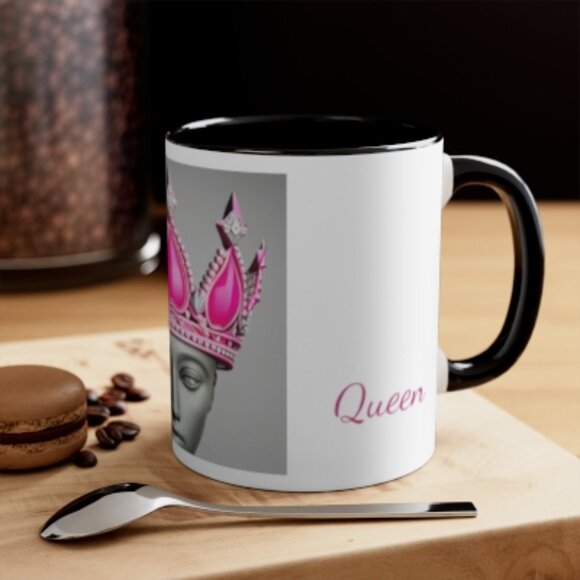 Pink Queen Sippers Mug - Ceramic Mug 11oz - Picture 4 of 4